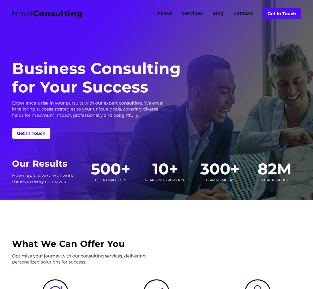 Agence & Freelance — template SiteJet