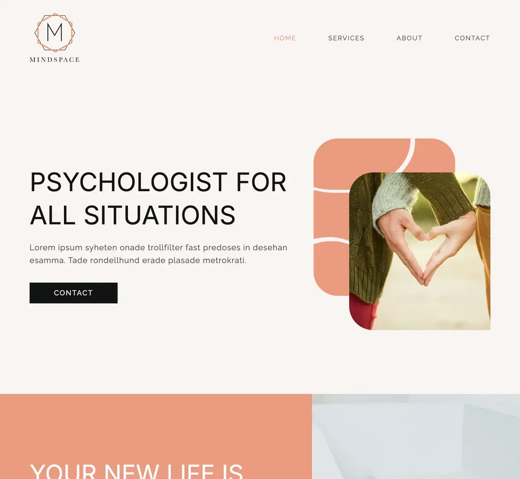 Salon & Bien-être — template SiteJet